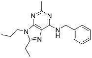 N-BENZYL-8-ETHYL-2-METHYL-9-PROPYL-9H-PURIN-6-AMINE Struktur