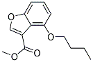 METHYL 4-BUTOXYBENZOFURAN-3-CARBOXYLATE Struktur