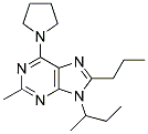 9-SEC-BUTYL-2-METHYL-8-PROPYL-6-(PYRROLIDIN-1-YL)-9H-PURINE Struktur
