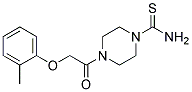 4-(2-O-TOLYLOXY-ACETYL)-PIPERAZINE-1-CARBOTHIOICACID AMIDE Structure