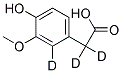 高香草酸-D3 標(biāo)準(zhǔn)品 結(jié)構(gòu)式