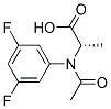 N-ACETYL-3,5-DIFLUOROPHENYL-L-ALANIN Struktur