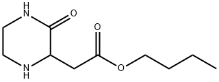 BUTYL 2-(3-OXO-2-PIPERAZINYL)ACETATE Struktur