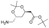(4R.6R)-tert-butyl-6-aminomethyl-2,2-dimethyl-1,3-dioxan-4-acetate Struktur