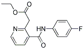 Ethyl 3-[(4-fluoroanilino)carbonyl]pyridin-2-ylacetate Struktur
