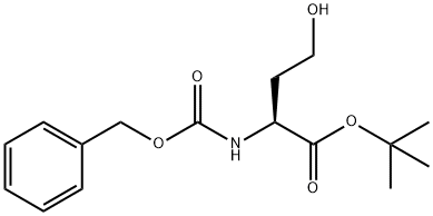 T-BUTYL (2S)-2-[(BENZYLOXYCARBONYLAMINO)]-4-HYDROXYBUTYRATE Struktur
