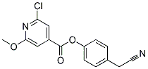 4-(CYANOMETHYL)PHENYL 2-CHLORO-6-METHOXYISONICOTINATE, TECH Structure