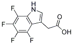 4,5,6,7-Tetrafluoro-1H-indole-3-acetic acid Struktur