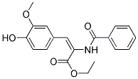 (E)-2-BENZOYLAMINO-3-(4-HYDROXY-3-METHOXY-PHENYL)-ACRYLIC ACID ETHYL ESTER Struktur