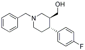 [(3S,4R)-1-BENZYL-4-(4-FLUORO-PHENYL)-PIPERIDIN-3-YL]-METHANOL Structure