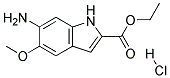 ETHYL 6-AMINO-5-METHOXYINDOLE-2-CARBOXYLATE HYDROCHLORIDE Structure
