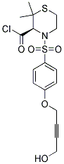 (R)-4-[4-(4-HYDROXY-BUT-2-YNYLOXY)-BENZENESULFONYL]-2,2-DIMETHYL-THIOMORPHOLINE-3-CARBONYL CHLORIDE Struktur