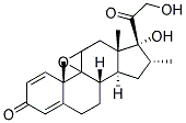 9,11Epoxy17,21Dihydroxy16AMethylPregna1,4,Diene3,20Dione Struktur