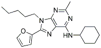 N-CYCLOHEXYL-8-(FURAN-2-YL)-2-METHYL-9-PENTYL-9H-PURIN-6-AMINE Structure