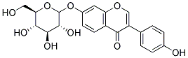 DAIDZEIN-7-O-GLUCOSID Struktur