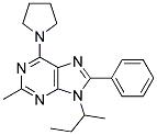 9-SEC-BUTYL-2-METHYL-8-PHENYL-6-(PYRROLIDIN-1-YL)-9H-PURINE Struktur