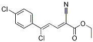 ETHYL 5-CHLORO-5-(4-CHLOROPHENYL)-2-CYANOPENTA-2,4-DIENOATE, TECH Structure