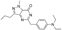 5-(4-DIETHYLAMINO-BENZYL)-1-METHYL-3-PROPYL-1,7A-DIHYDRO-PYRAZOLO[4,3-D]PYRIMIDIN-7-ONE Struktur