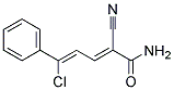 5-CHLORO-2-CYANO-5-PHENYLPENTA-2,4-DIENAMIDE, TECH Structure