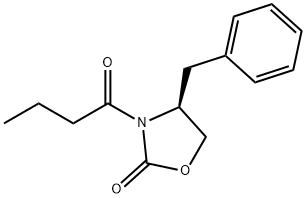(4S)-3-(1-氧代丁基)-4-(苯基甲基)-2-噁唑烷酮 結(jié)構(gòu)式