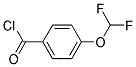 4-(DIFLUOROMETHOXY)BENZOYL CHLORID Struktur