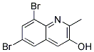 6,8-Dibromo-2-methylquinolin-3-ol Struktur