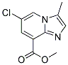 6-CHLORO-3-METHYL-IMIDAZO[1,2-A]PYRIDINE-8-CARBOXYLIC ACID METHYL ESTER Struktur
