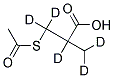 3-ACETYLTHIO-2-METHYLPROPANOIC ACID-D5 Struktur