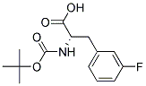 NALPHA-TERT-BUTOXYCARBONYL-3-(3-FLUOROPHENYL)-L-ALANINE Struktur