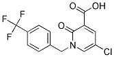 5-Chloro-1-[4-(trifluoromethyl)benzyl]pyridin-2-one-3-carboxylic acid Struktur