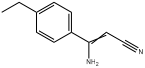 3-Amino-3-(4-ethylphenyl)acrylonitrile Struktur