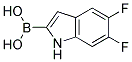 5,6-DIFLUOROINDOLE-2-BORONIC ACID Struktur