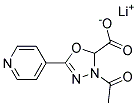 LITHIUM 3-ACETYL-5-(PYRIDIN-4-YL)-2,3-DIHYDRO-1,3,4-OXADIAZOLE-2-CARBOXYLATE Struktur