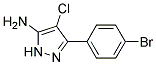 5-(4-BROMO-PHENYL)-4-CHLORO-2H-PYRAZOL-3-YLAMINE Struktur