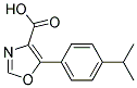 5-(4-Isopropylphenyl)Oxazole-4-Carboxylic Acid Struktur