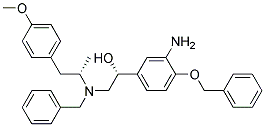 (R)-1-(3-AMINO-4-BENZYLOXY-PHENYL)-2-{BENZYL-[(S)-2-(4-METHOXY-PHENYL)-1-METHYL-ETHYL]-AMINO}-ETHANOL Struktur