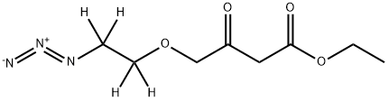 ETHYL (2-AZIDOETHOXY-D4)ACETOACETATE Struktur