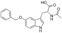 N-ACETYL-5-BENZYLOXY-DL-TRYPTOPHANE Struktur
