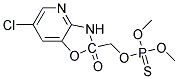 D-6-CHLORO-2,3-DIHYDRO-2-OXO-1,3-OXAZOLO[4,5-B]PYRIDIN-2-YLMETHYL O,O-DIMETHYL PHOSPHOROTHIOATE Struktur