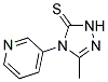 4,5-DIHYDRO-3-METHYL-4-(PYRIDIN-3-YL)-1,2,4-TRIAZOL-5(1H)-THIONE Struktur