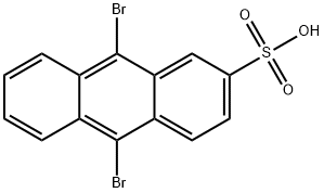 9,10-DIBROMOANTHRACENE-2-SULFONIC ACID Struktur