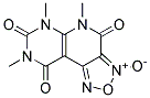 5,6,8-TRIMETHYL-4,7,9-TRIOXO-4,5,6,7,8,9-HEXAHYDROPYRIMIDO[5',4':5,6]PYRIDO [3,4-C][1,2,5]OXADIAZOL-3-IUM-3-OLATE Struktur