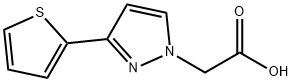 [3-(Thien-2-yl)-1H-pyrazol-1-yl]acetic acid Struktur