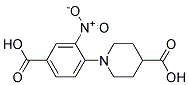 4-(4-Carboxypiperidin-1-yl)-3-nitrobenzoic acid Struktur
