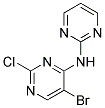 N-(5-bromo-2-chloropyrimidin-4-yl)pyrimidin-2-amine Struktur