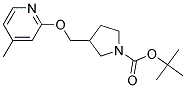 3-(4-Methyl-pyridin-2-yloxymethyl)-pyrrolidine-1-carboxylic acid tert-butyl ester Struktur