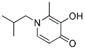 3-HYDROXY-1-ISOBUTYL-2-METHYL-4(1H)-PYRIDINONE Struktur