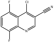 4-CHLORO-5,8-DIFLUORO-QUINOLINE-3-CARBONITRILE
 Struktur