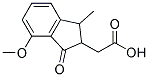 (4-METHOXY-1-METHYL-3-OXO-2-INDANYL)ACETICACID Structure