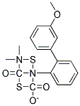 O-(M-METHOXYPHENYL)4,4-DIMETHYL-2-PHENYL-1,3-DITHIOALLOPHANATE Structure